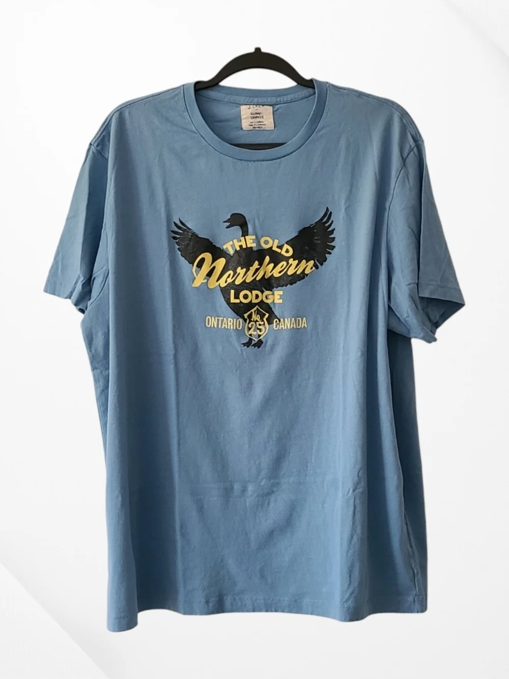 J.Crew Vintage Graphic T-Shirt The Old Northern Lodge Light Blue Men's XL Canada
